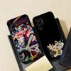 Чехол для телефона ANIME D-Dandadans для Samsung S26 S25 S24 FE S23 S22 S21 Plus S20 Ultra Note20Ultra Черный Мягкий