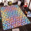 Colorful Geometric Pattern Floral Carpet for Living Room Decor Rug Suitable for use as an anti-slip for living room bedroom sofas