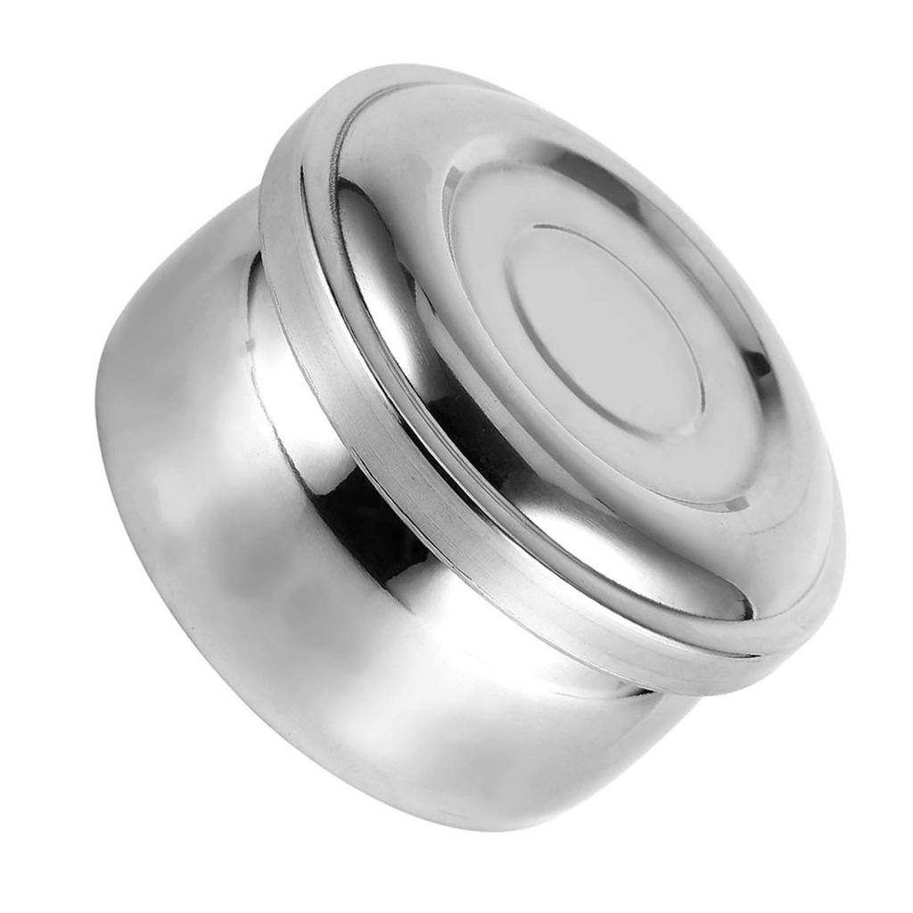 Men Wet Shaving Soap Mug Bowl Silver Metal Face Cleaning Health Care Shave Tool With Lid