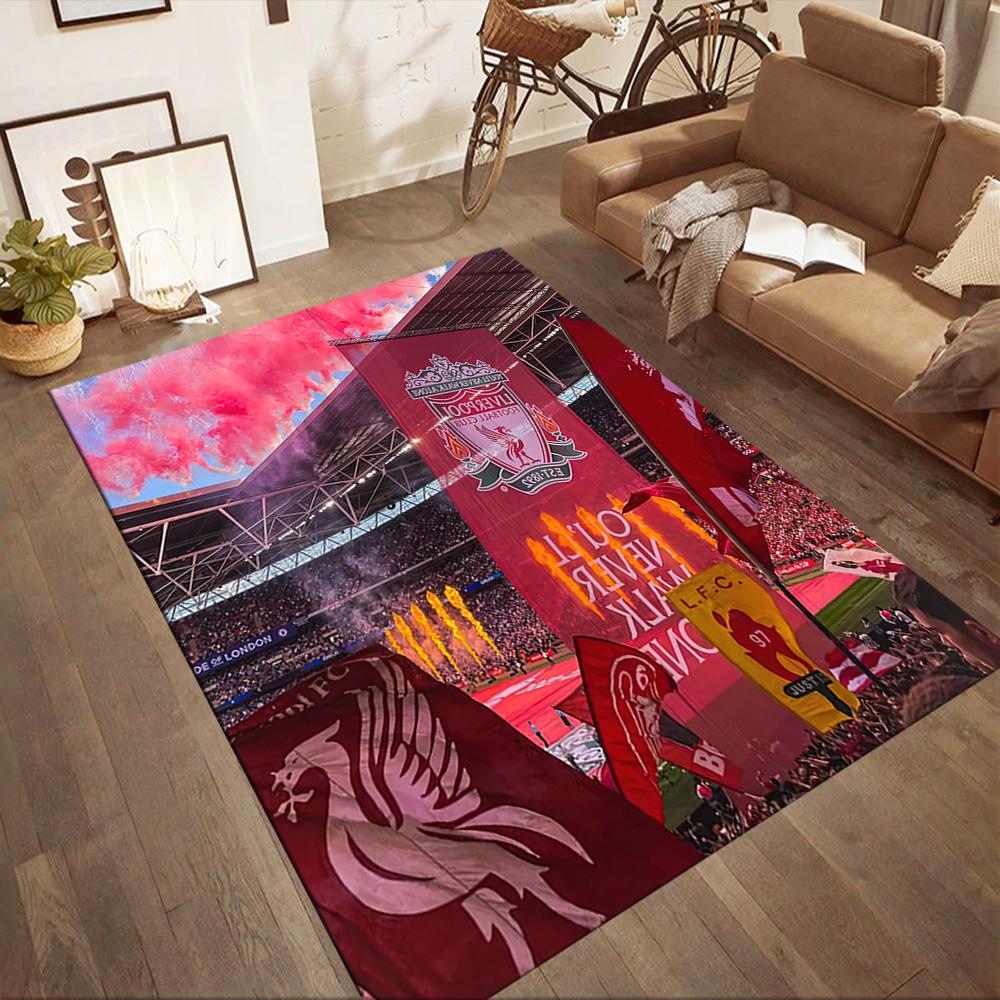Liverpool Football Club Carpet Perfect For Study Room Hallway Decorate Room Living Rooms Antislip Rug Anime Office Decor Spiritual Gift