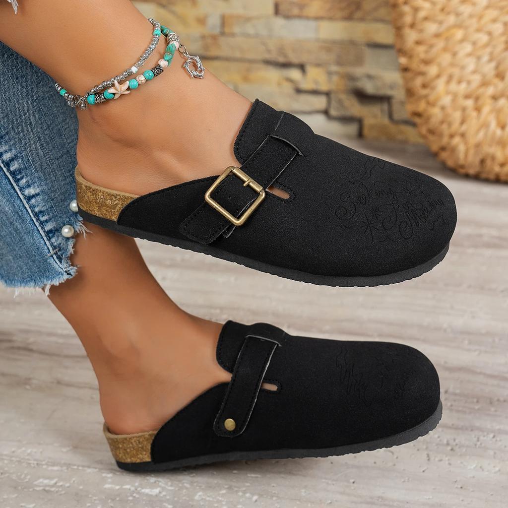 Women Slippers Lightweight Round Head Couple Slippers Women Outdoor Casual Sandals Fashion Platform Baotou Shoes Slides Women