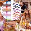 24 Pack Silicone Drink Marker Bands, Reble Stretchable Drink Glass Markers with 2 Styles for Cups, Mugs, Beer Bottles, Cocktail Glasses - 12 Colors