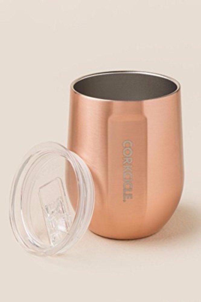 Кружка-стакан без ножки CORKCICLE 2312, термостакан без ножки, с защитой от холода, розовый кварц [CORKCICLE] 12 унций/355 мл (МЕДЬ)