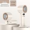 Portable 100-Speed USB-Charged Handheld Fan with High-Speed Turbine and Ice-Cooling Feature