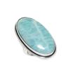 Amazonite Gemstone 925 Sterling Silver Jewelry Ring Size 8
