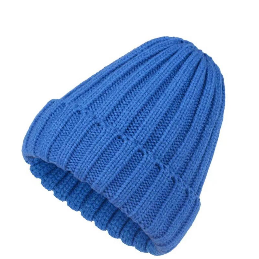 Thickened Knitted Yarn Hat With Flanged Solid Color Pointed Hat, Fashionable And Versatile, Warm Couple's Hat