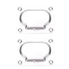 2Pcs 316 Stainless Steel Hatch Pull Handle Polished Finish Boat Lift Hatch Ring Handle for Marine