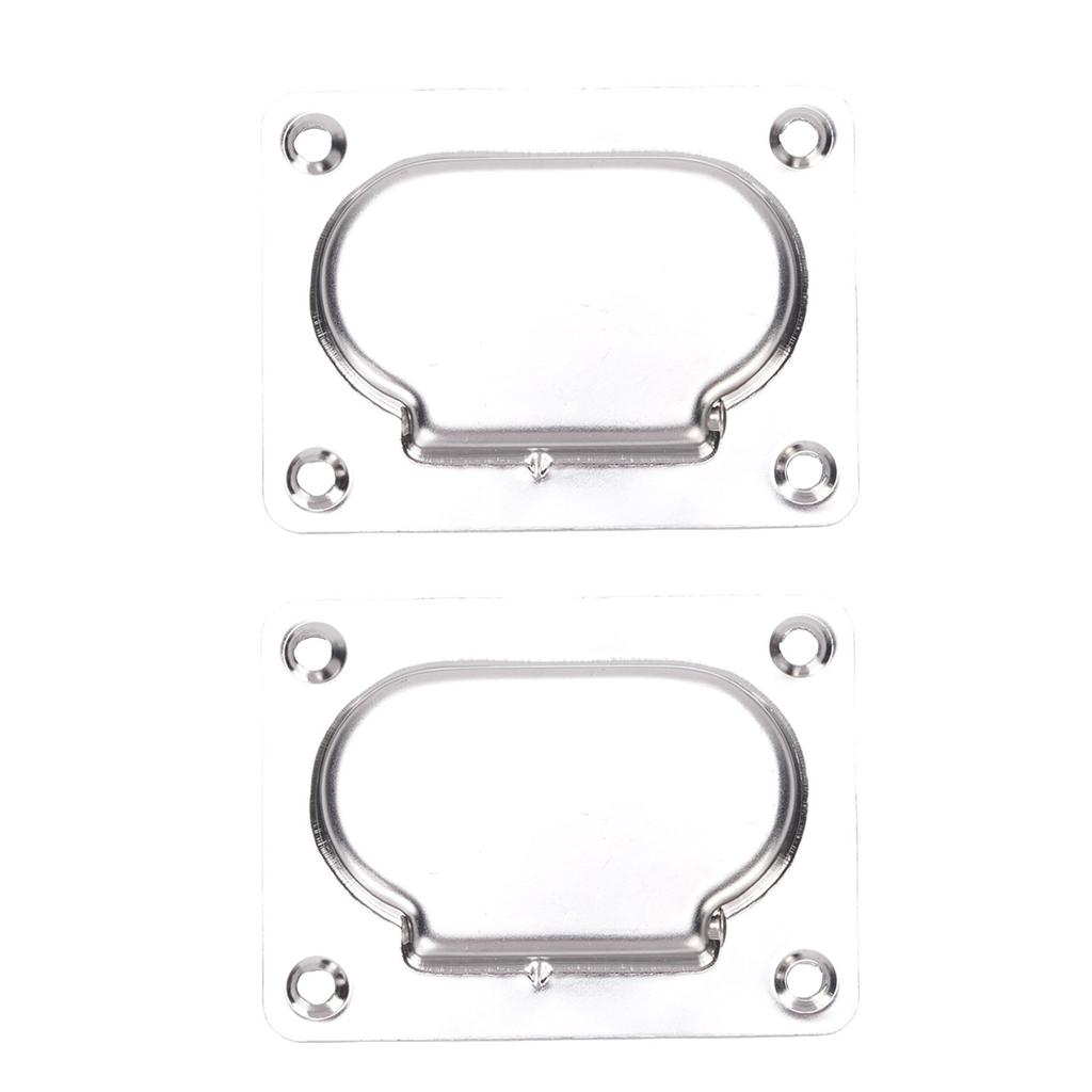 2Pcs 316 Stainless Steel Hatch Pull Handle Polished Finish Boat Lift Hatch Ring Handle for Marine