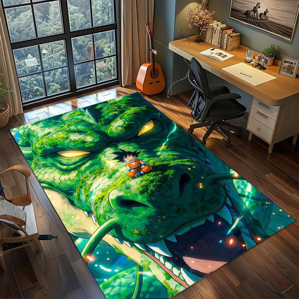 Goku Area Floor Mat Home Decoration, Non Slip Washable Big Size Rug Carpet Gamer Bedroom.-TING