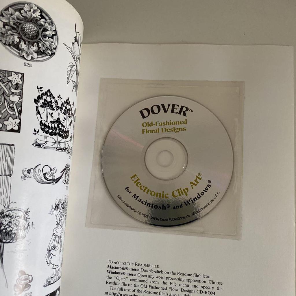 [Б/У] CD-ROM «Старомодные цветочные дизайны»