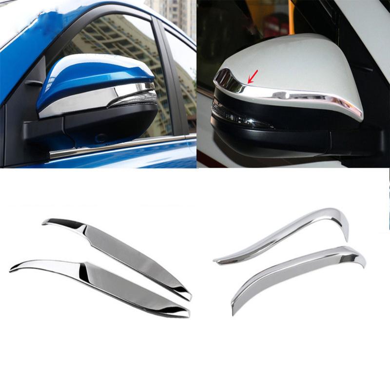 For Toyota RAV4 RAV 4 2014 2015 2016 2017 2018 ABS Chrome Accessories Car Rearview mirror turning decoration strip Cover Trim