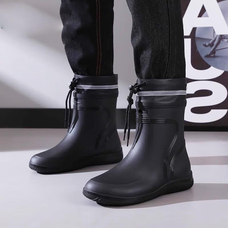 Lang Tan Men's Waterproof Rain Boots