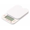 Digital Kitchen Scale, 2.0 Kg Capacity, 0.1 G Increments, HAKARI D-6468, White