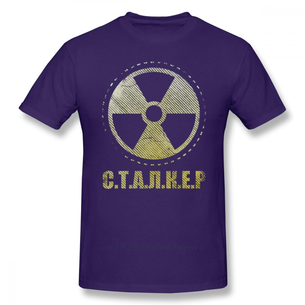 Игровая футболка Сталкер Патч фракции Одиночка Футболка с принтом Повседневная футболка Мужская Милая Хлопковая с короткими рукавами Футболка