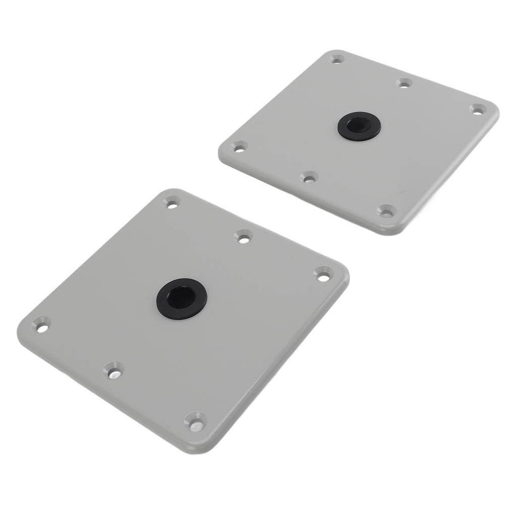 2PCS Boat Seat Bases Aluminium Alloy 6 Screw Holes 3 4 Inch Pin Post Mounting Base for Marine Boat Swivel Seats