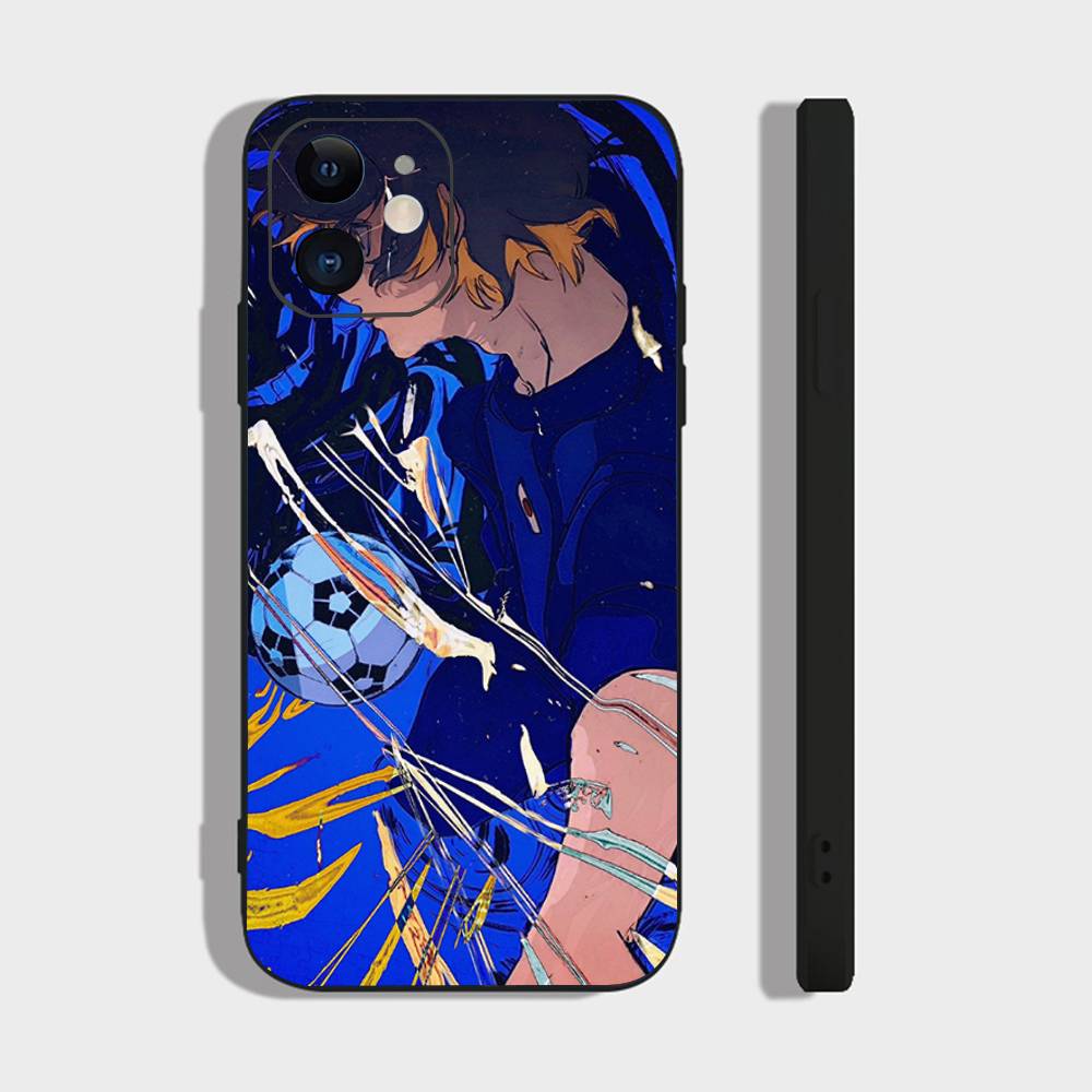 Чехол для телефона Meguru Bachira Anime BLUE LOCK Для iPhone 17 Air 16 15 14 13 Pro Max 11 12 Черный Силиконовый Чехол
