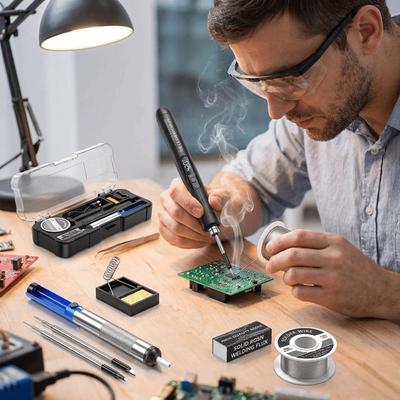 USB Rechargeable Electric Soldering Iron Set Cordless Soldering Pen Set DIY Repair