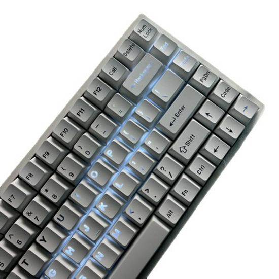 Yuanchuang Peripherals Колпачки для клавиш «Снежная гора», PBT высокой чистоты, толщина 1,7 мм, прочные матовые, устойчивые к поту, с просвечивающими легендами, нанесенными методом сублимационной печати.