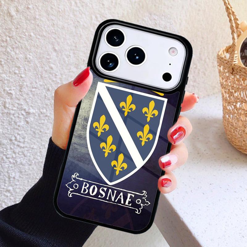 Bosna i Hercegovina Heart Phone Case For iPhone 17 Air 16 15 14 13 12 11 Pro Max Plus