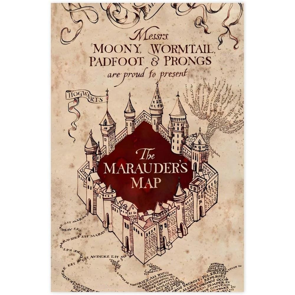 Harry Potter Sherpa Marauders Map Blanket