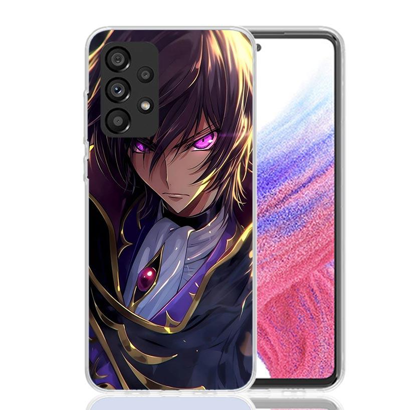 Чехол для телефона с аниме Code Geass для Samsung Galaxy A52 A32 A22 A12 A02S A50S A30S A51 A31 AA71 Note 20 Ultra 10 S10 Plus Galaxy A52