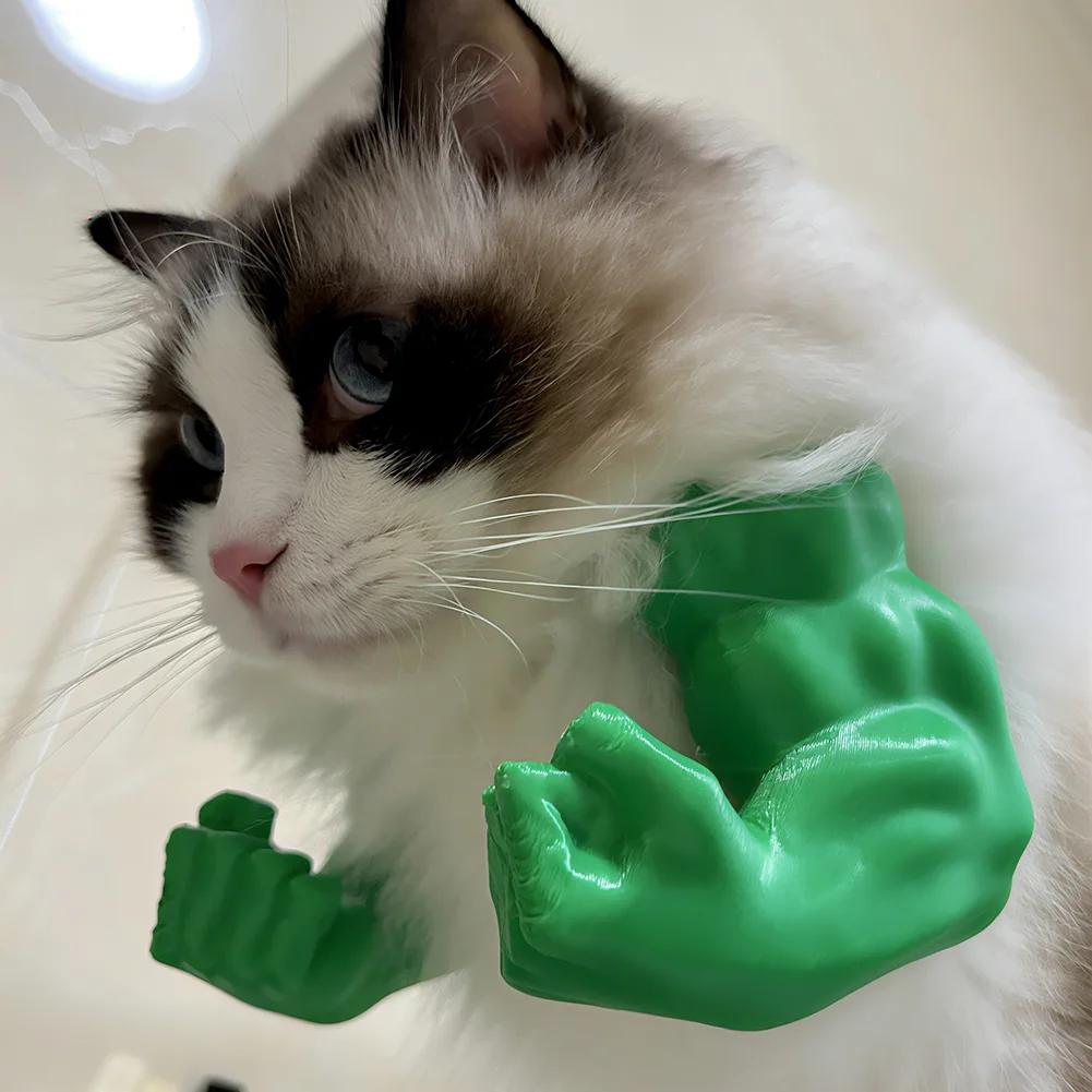 1 шт. S-L Креативная 3D-печатная гигантская рука для домашних животных Смешной аксессуар-рука для собаки Костюм на Хэллоуин Самый сильный мститель Рука для питомца