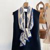 Cashew series double-sided bevel long scarf silk scarf female Korean version spring and summer versatile wristband headband fashion professional trend