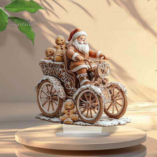 Зимний снежный домик акриловое украшение 2D плоский рождественский вертеп настольная вывеска рождественский домашний офис гостиная спальня книжная полка настольный орнамент