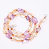 Natural Citrine Amethyst Carnelian Gemstone Beads Necklace 3-13 Mm 18" UB-7980 UB-7980