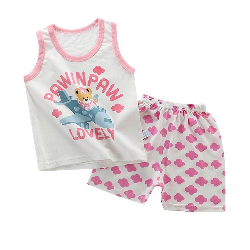 Fashion Kids Baby Girls Top + Pants Outfits Clothes Style4 80-90cm