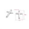 Semitree 5pcs/lot Stainless Steel Cross Bracelet Connectors Necklace Charms Pendant DIY Jewelry Making Handcrafted Accessories