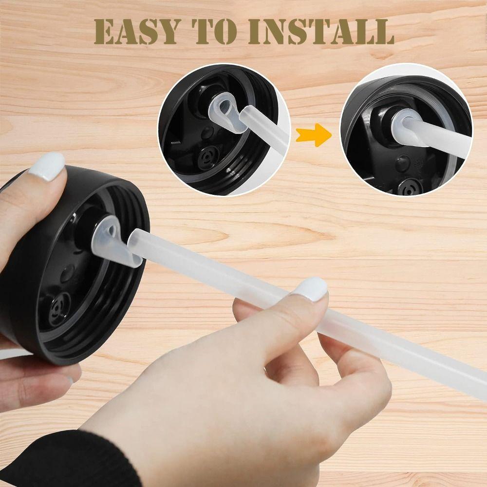 PCT Bottle Straws Reusable Long Straw Durable Replacement Straws for Owala FreeSip 24 oz 32 oz