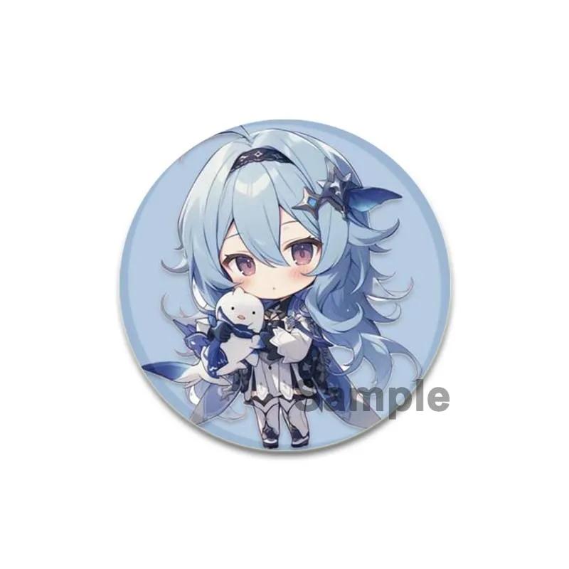 32/44/58 мм значки Eula аниме Genshin Impact броши ручной работы игровые персонажи значки на лацкан креативные значки с мультяшными фигурками аксессуары подарок
