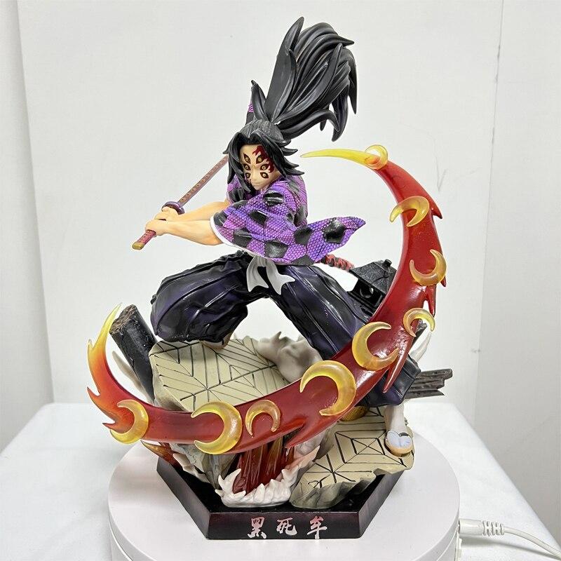 28cm Demon Slayer Kokushibou Anime Figure Tsugikuni Michikatsu Action Figure Kimetsu No Yaiba Figurine Adult Model Doll Toys