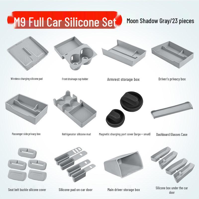 Essential Silicone Mat Set for AITO M7, M8, M9 Interior Decoration - Fits 26 Models