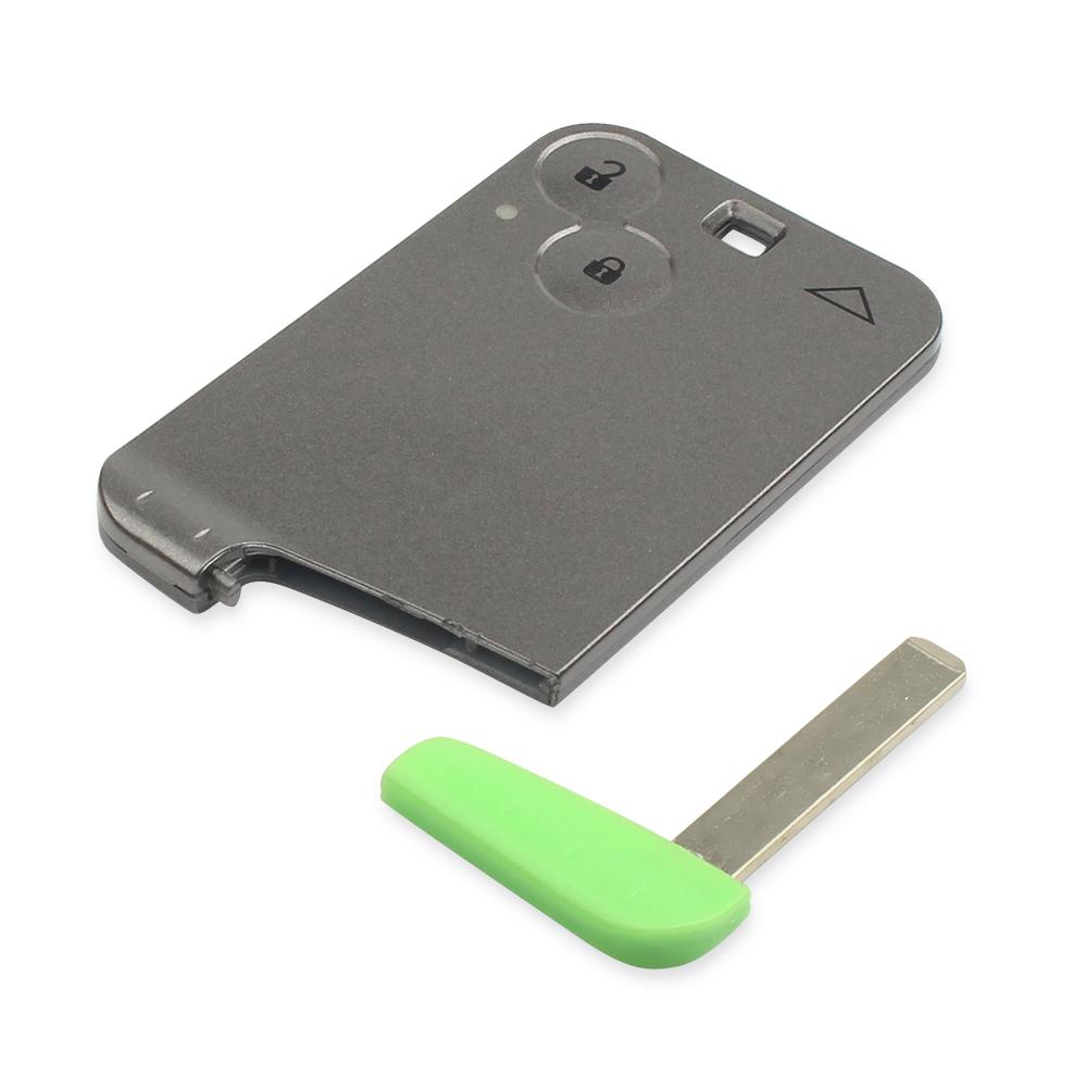 KEYYOU New Replacement 2 Button Remote Key Card Shell Case Smart Card Key Case For RENAULT Laguna