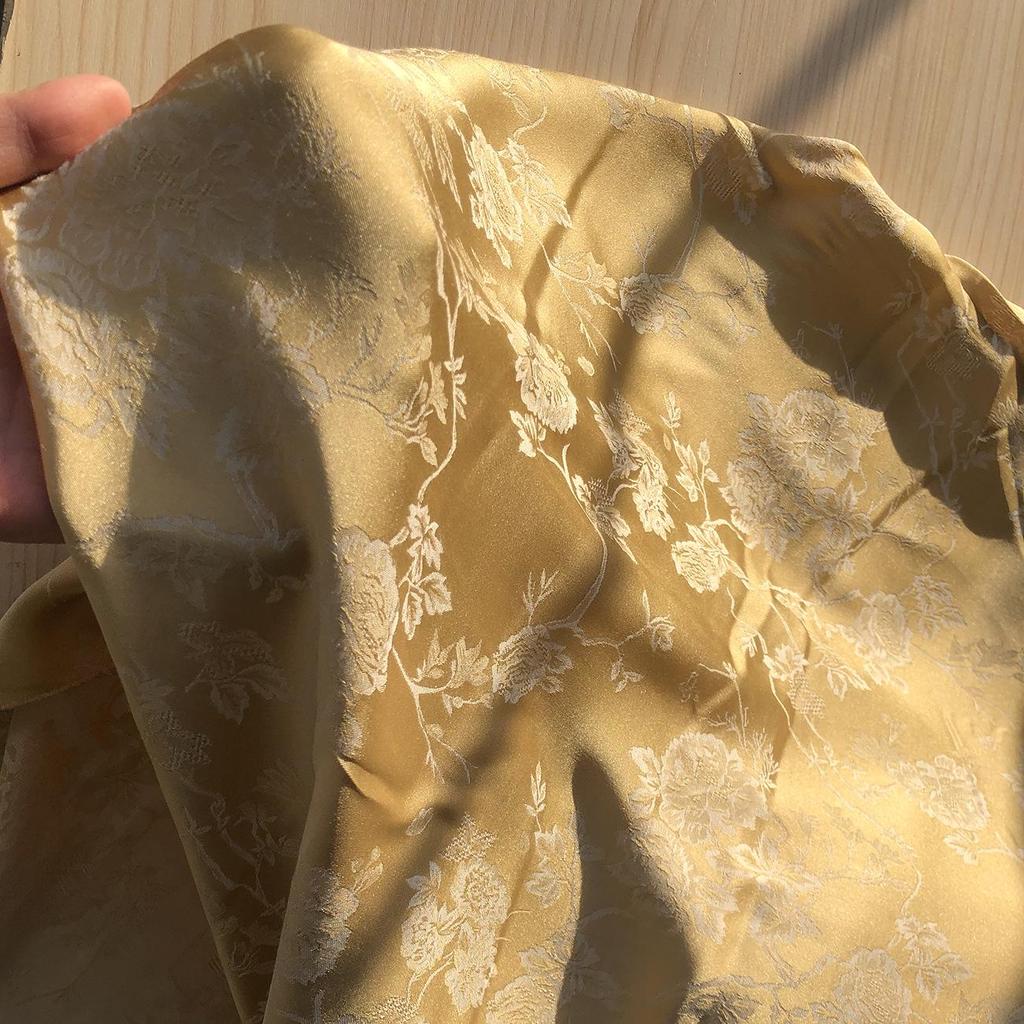 Dunhuang Silk Jacquard Two-Color Imitation Cheongsam Hanfu Fabric