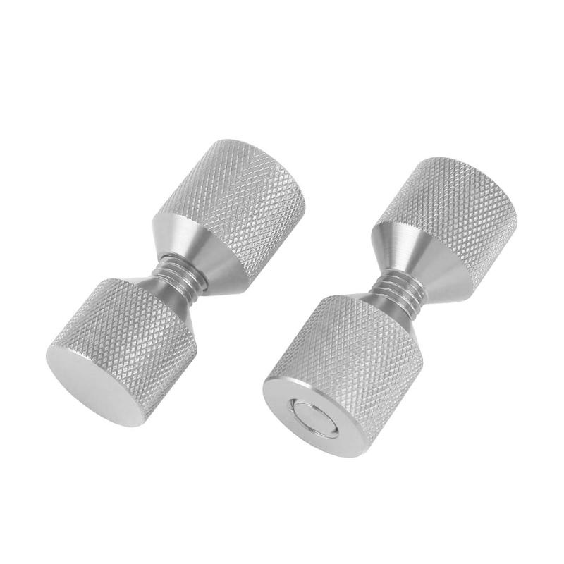 2 шт. Набор штифтов для позиционирования фланца трубы, резьбовые алюминиевые штифты с двумя отверстиями, обработанные штифты с 2 отверстиями для надежной сборки