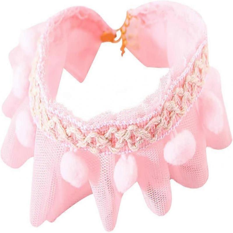 Dog Collar Bow Tie Attachment Lace Pet Collar Adjustable Dog Collar Cute Soft Padded Necklace for Puppy Cat Gift Collar for Small Dog Dog Collar Charm