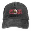 Винтажная бейсболка Terrifier 2 Art The Clown Appreciation Society для унисекс, потертая джинсовая кепка от солнца, летние шляпы, кепка