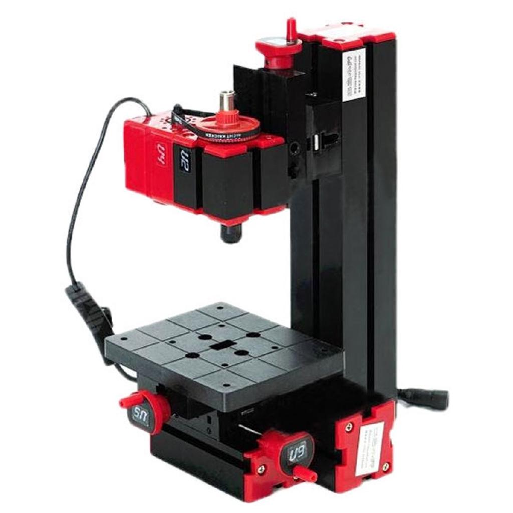 Мини многофункциональный металлический деревообрабатывающий токарный станок 6 в 1 Моторизованный лобзик Шлифовальный станок Сверлильный станок Фрезерный станок Комбинированный станок с ЧПУ DIY инструмент