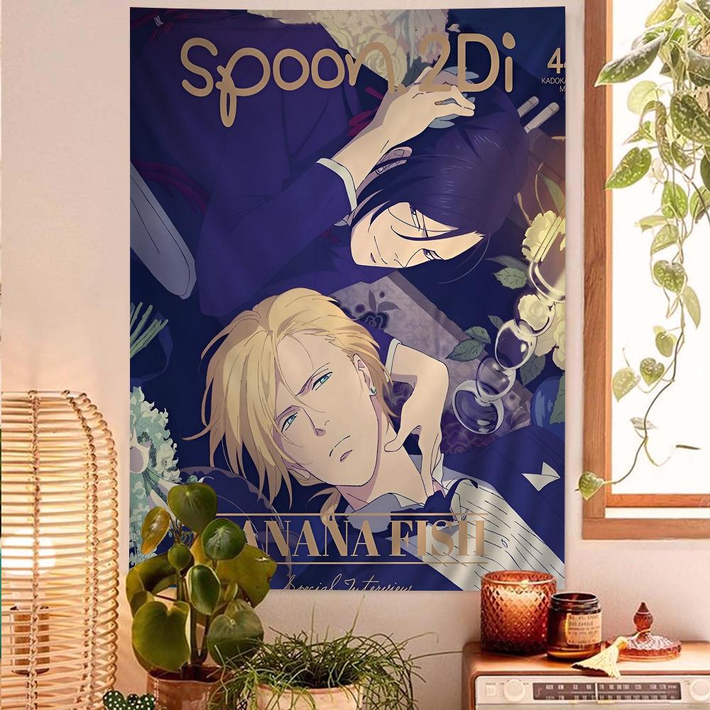 Banana Fish 2020 Супер Счастливое Место Фан-Мероприятие Настенный Гобелен BL Манга Эстетика Модный Декор Комнаты для Яой Аниме Фанатов