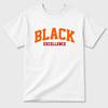 Графическая футболка Varsity Black Excellence. Графическая футболка от бренда уличной одежды. AJ3 Оранжевый Цитрус