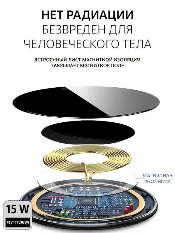 Новая обновленная версия беспроводного зарядного устройства 15/30/50 Вт для iPhone и Android, Белый, Черный, Красный, Золотой, Зарядная станция для мобильного телефона