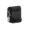 Coach Lucas 16 Classic Monogram Магнитная застежка Кожа и Ткань Плечевая Сумка через плечо Маленькие Мужские сумки Черный CO915-SVO1U