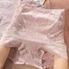 Women Underpants See-through Perspective Breathable Solid Color Soft Lace High Waist