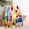 1pc Blanket Happy Tree Friends Print Design, Lightweight Blanket for Sofa, Bed- Soft &Warm, Gift for All Seasons like Christmas, Halloween
