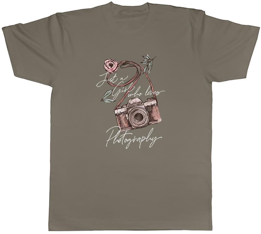 Photography Unisexs TShirt Just a Girl who Loves Photography Tee Gift