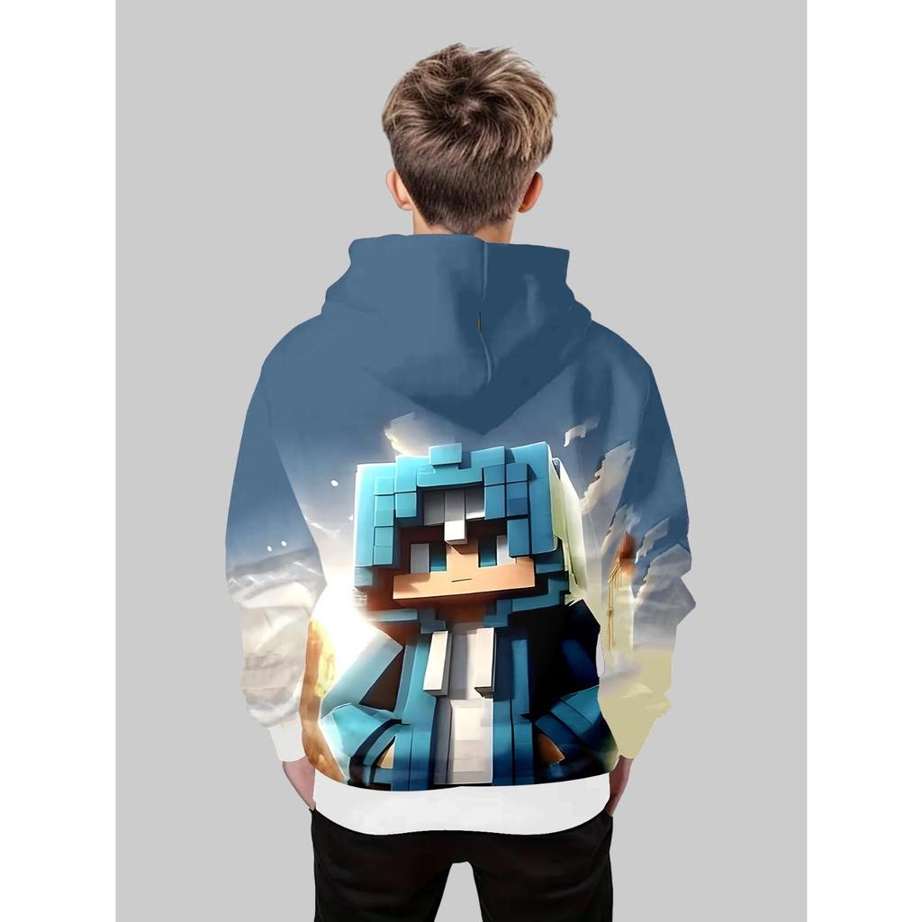 New Anime hoodie,3D Cartoon Children's Clothing for Boys and Girls, Long-sleeved Autumn Clothing, Suitable for Children Aged 5-14