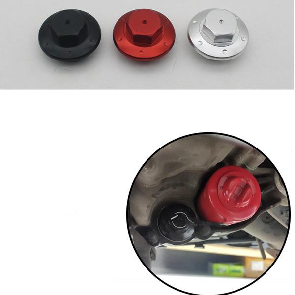 Black Aluminum Motorcycle Engine Oil Drain Plug & Cap Accessory